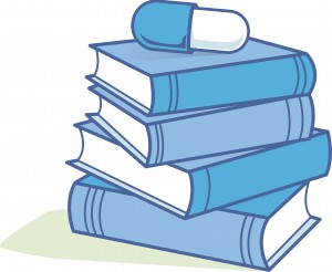 books and pills